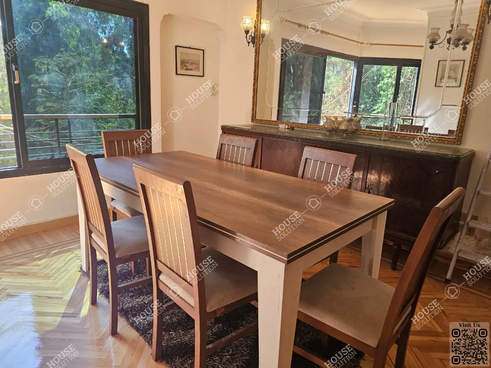 DINING AREA @ Apartments For Rent In Maadi Maadi Sarayat Area: 135 m² consists of 3 Bedrooms 2 Bathrooms Furnished 5 stars #5936-2