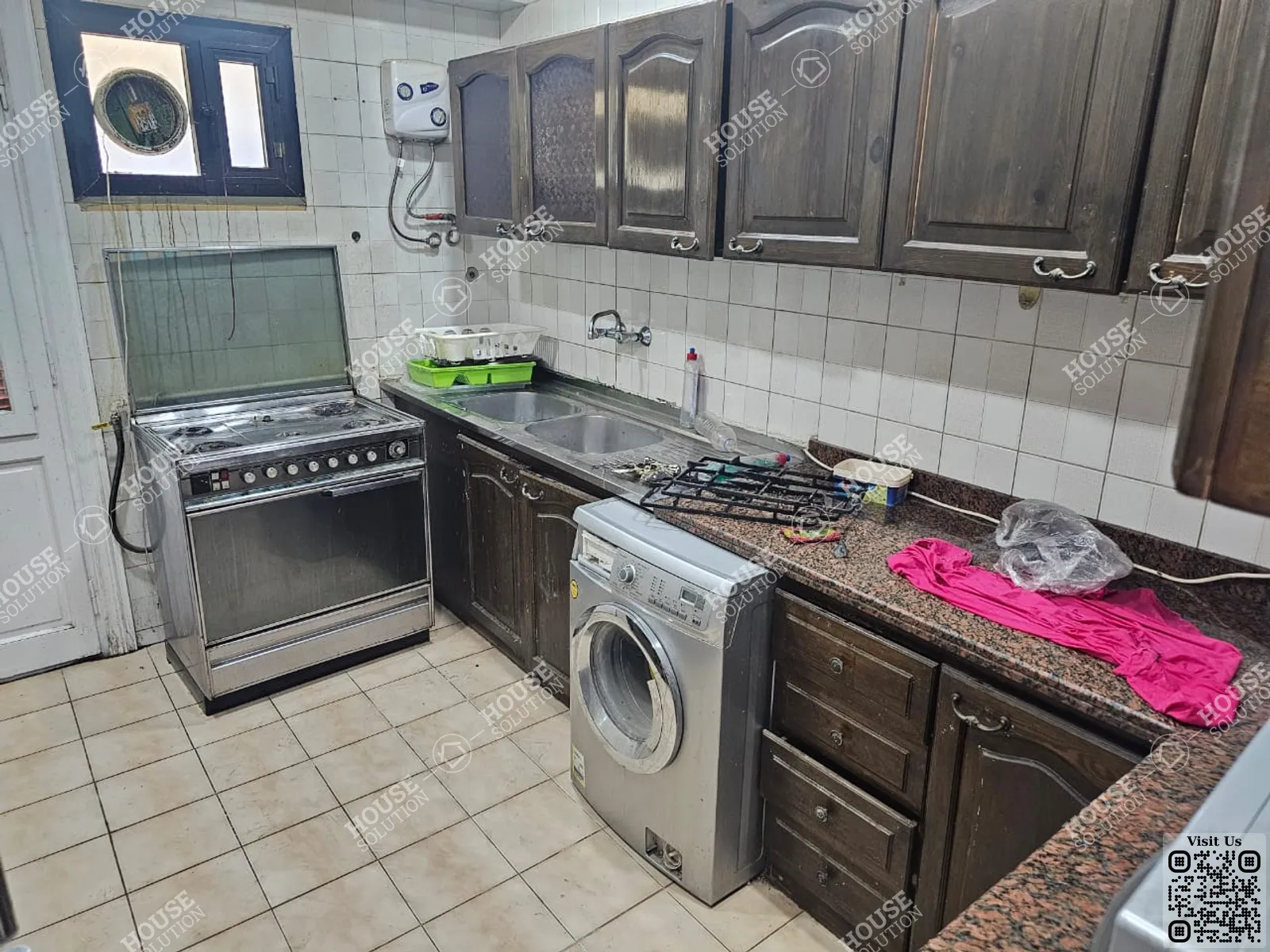KITCHEN  @ Apartments For Rent In Maadi Maadi Sarayat Area: 135 m² consists of 3 Bedrooms 2 Bathrooms Furnished 5 stars #5936-1