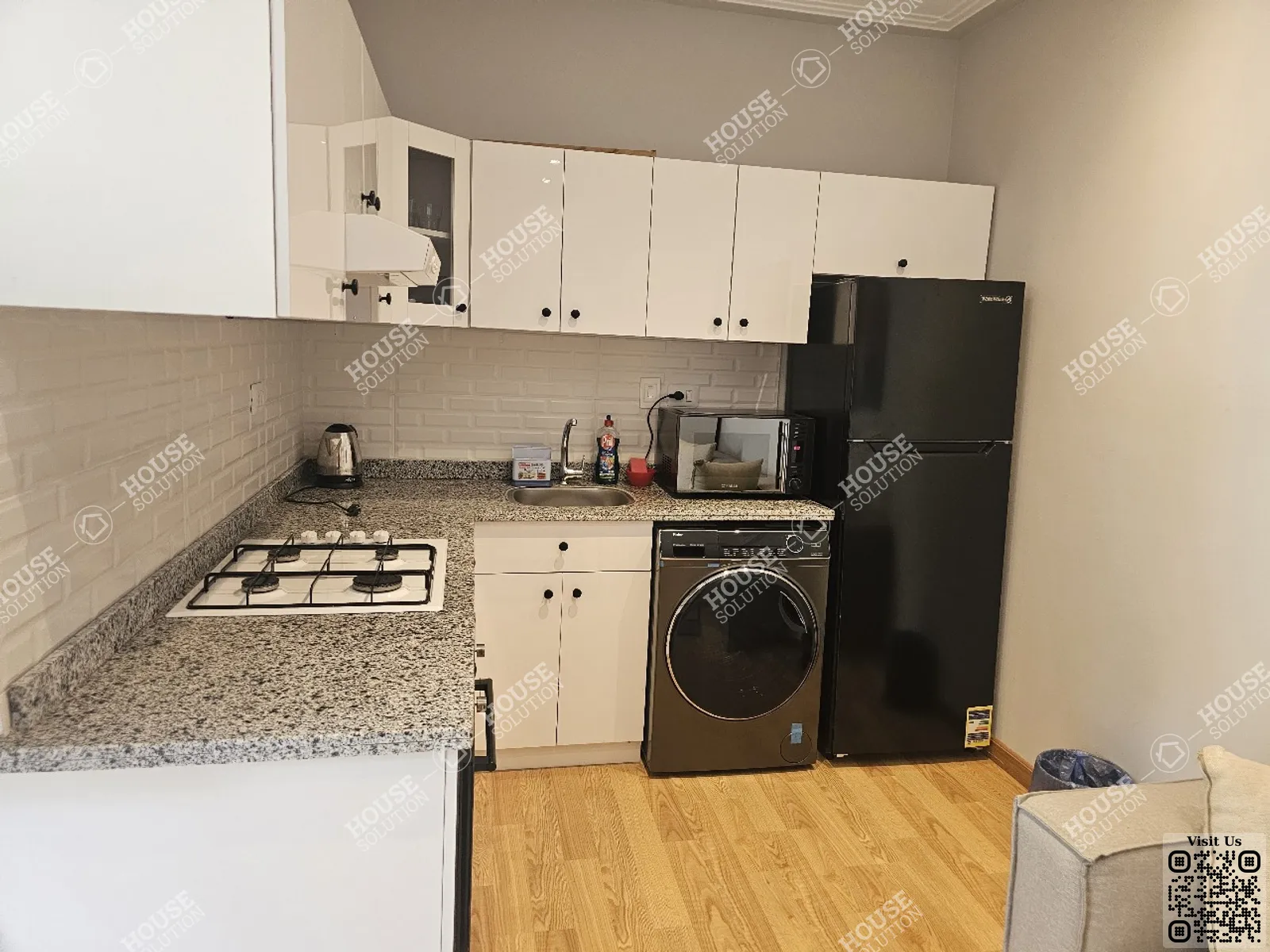 KITCHEN  @ Studios For Rent In Maadi Maadi Sarayat Area: 60 m² consists of 1 Bedrooms 1 Bathrooms Modern furnished 5 stars #5937-1