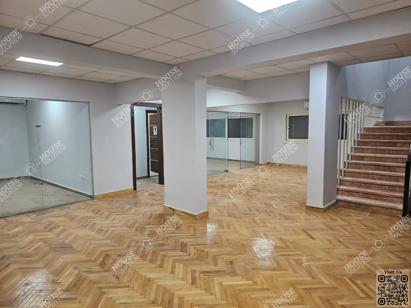 RECEPTION @ Office spaces For Rent In Maadi Maadi Sarayat Area: 330 m² consists of 3 Bedrooms 3 Bathrooms Semi furnished 5 stars #5943-0