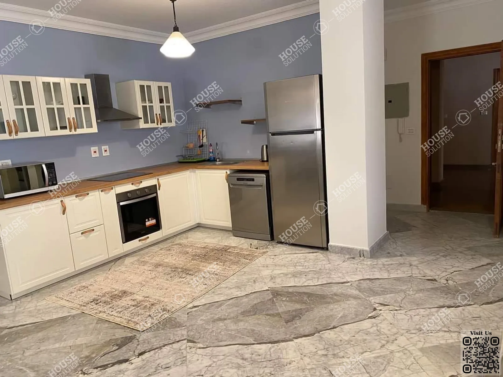 KITCHEN  @ Apartments For Rent In Maadi Maadi Sarayat Area: 185 m² consists of 3 Bedrooms 3 Bathrooms Modern furnished 5 stars #5945-2