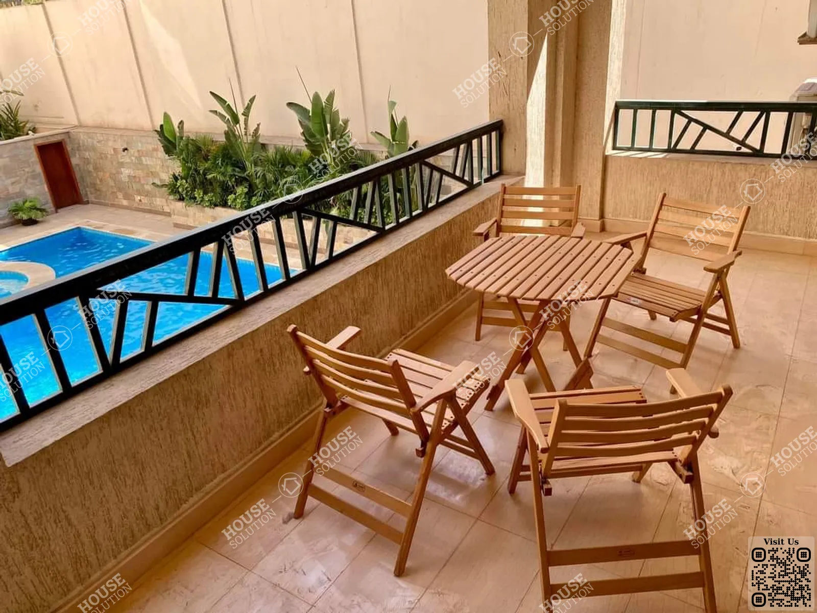 BALCONY  @ Apartments For Rent In Maadi Maadi Sarayat Area: 185 m² consists of 3 Bedrooms 3 Bathrooms Modern furnished 5 stars #5945-1
