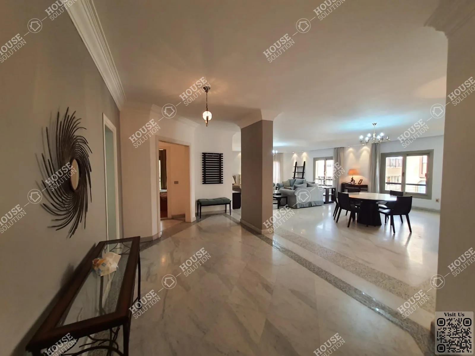 RECEPTION  @ Apartments For Sale In Maadi Maadi Sarayat Area: 250 m² consists of 3 Bedrooms 3 Bathrooms Furnished 5 stars #5946-2