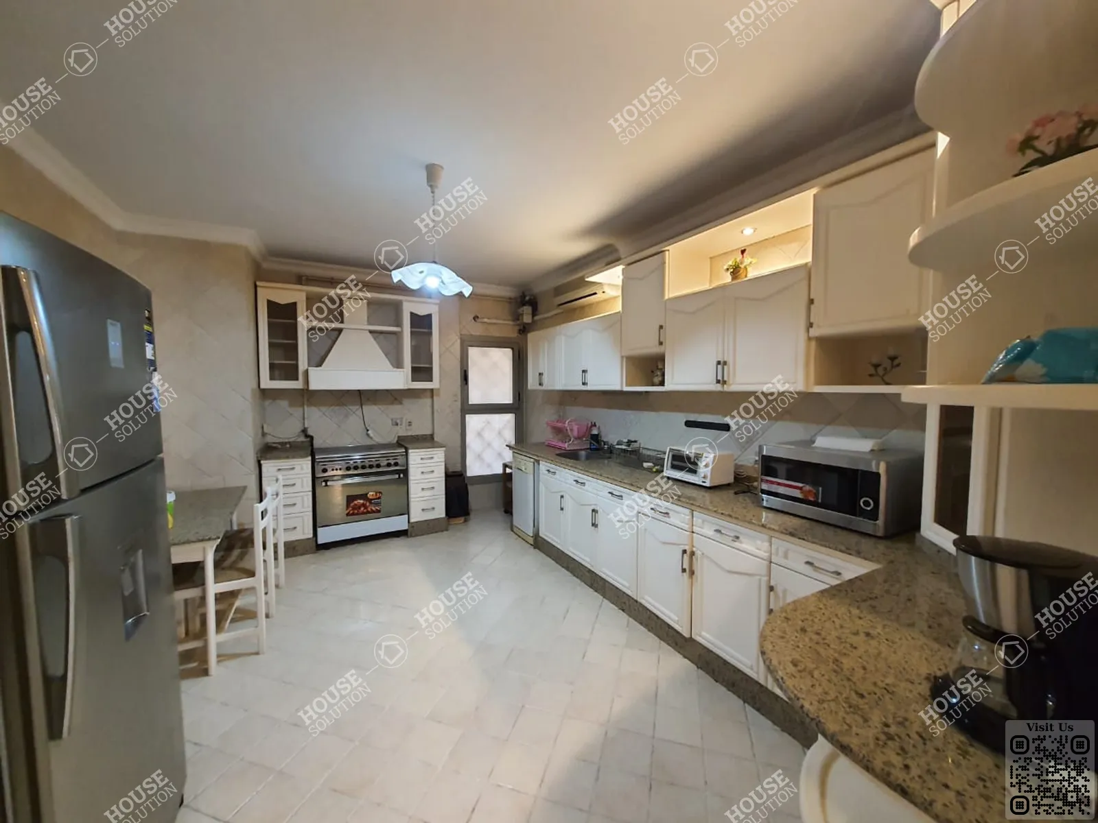 KITCHEN  @ Apartments For Sale In Maadi Maadi Sarayat Area: 250 m² consists of 3 Bedrooms 3 Bathrooms Furnished 5 stars #5946-1