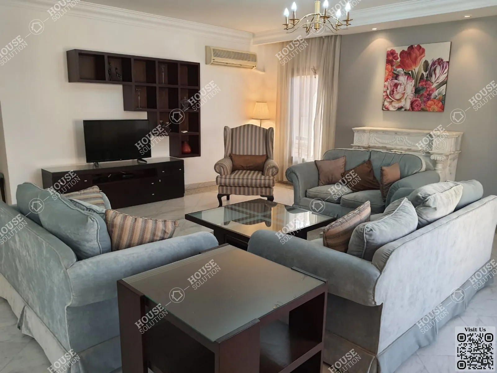 RECEPTION  @ Apartments For Sale In Maadi Maadi Sarayat Area: 250 m² consists of 3 Bedrooms 3 Bathrooms Furnished 5 stars #5946-0