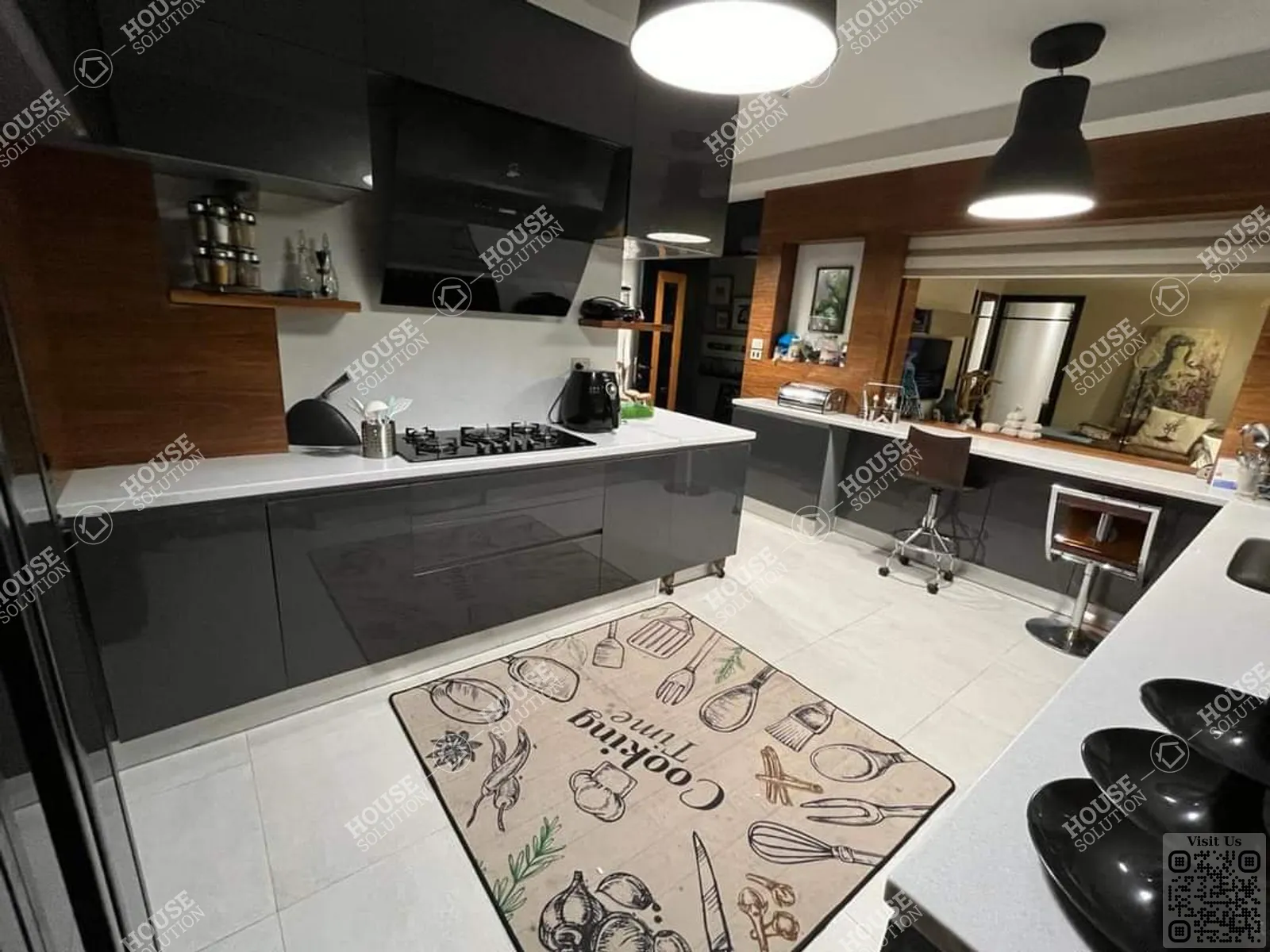 KITCHEN  @ Penthouses For Rent In Maadi Maadi Sarayat Area: 350 m² consists of 3 Bedrooms 4 Bathrooms Modern furnished 5 stars #5948-2