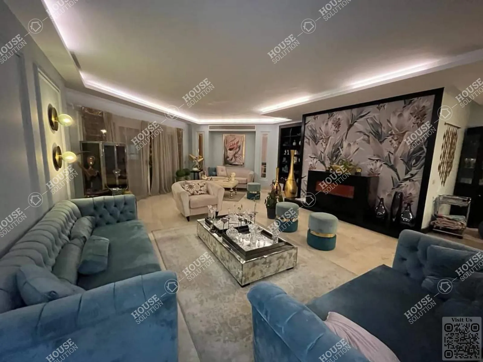 RECEPTION  @ Penthouses For Rent In Maadi Maadi Sarayat Area: 350 m² consists of 3 Bedrooms 4 Bathrooms Modern furnished 5 stars #5948-1