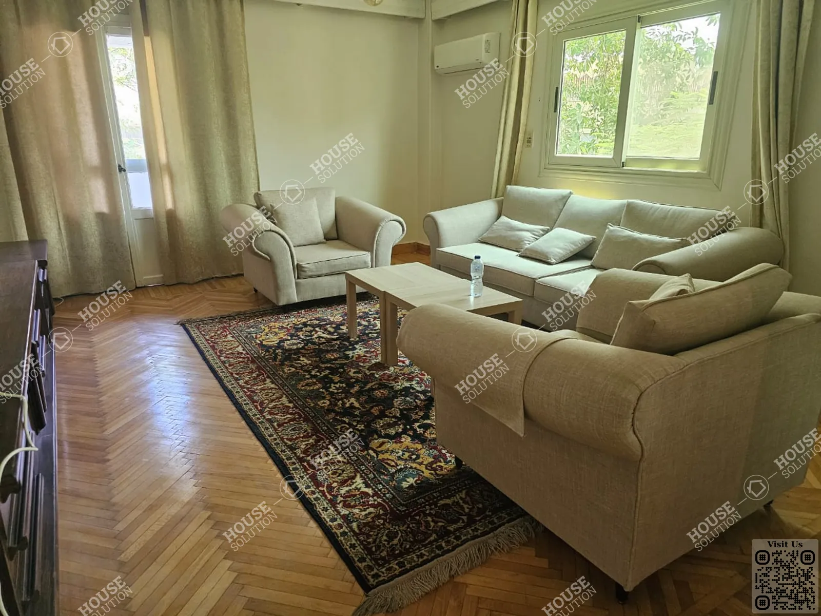 LIVING AREA @ Apartments For Rent In Maadi Maadi Sarayat Area: 170 m² consists of 3 Bedrooms 2 Bathrooms Furnished 5 stars #5953-2