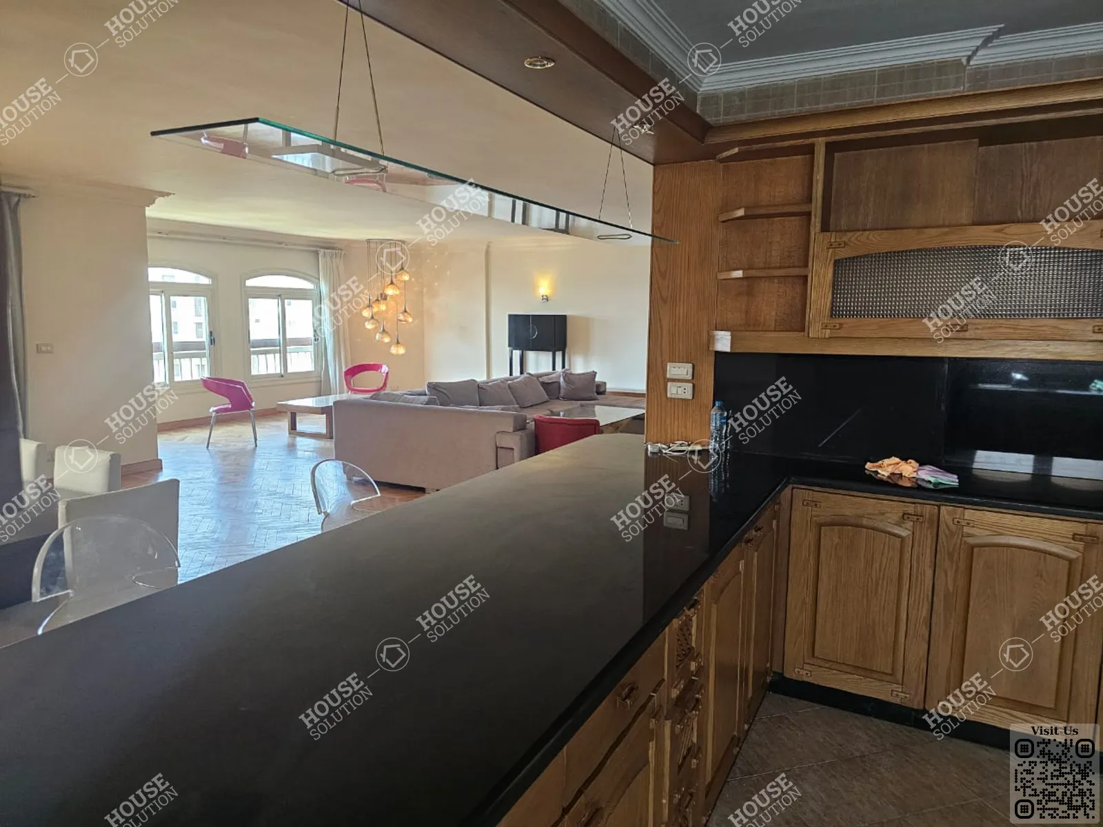 KITCHEN  @ Apartments For Rent In Maadi Maadi Degla Area: 250 m² consists of 3 Bedrooms 3 Bathrooms Modern furnished 5 stars #5954-1