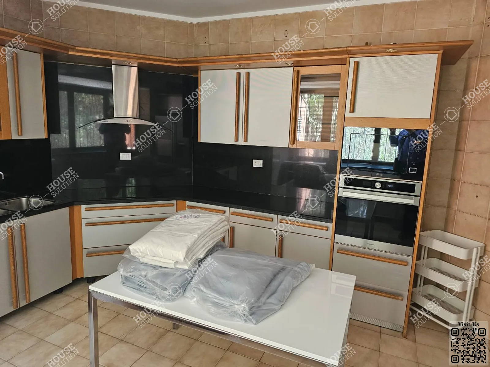 KITCHEN  @ Villas For Rent In Maadi Maadi Degla Area: 600 m² consists of 5 Bedrooms 4 Bathrooms Semi furnished 5 stars #5956-2