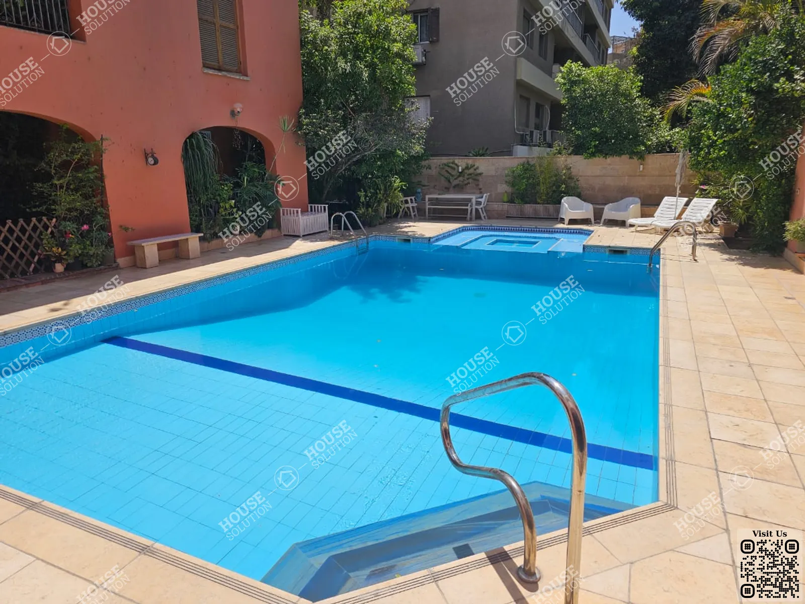 SHARED SWIMMING POOL  @ Villas For Rent In Maadi Maadi Degla Area: 600 m² consists of 5 Bedrooms 4 Bathrooms Semi furnished 5 stars #5956-0