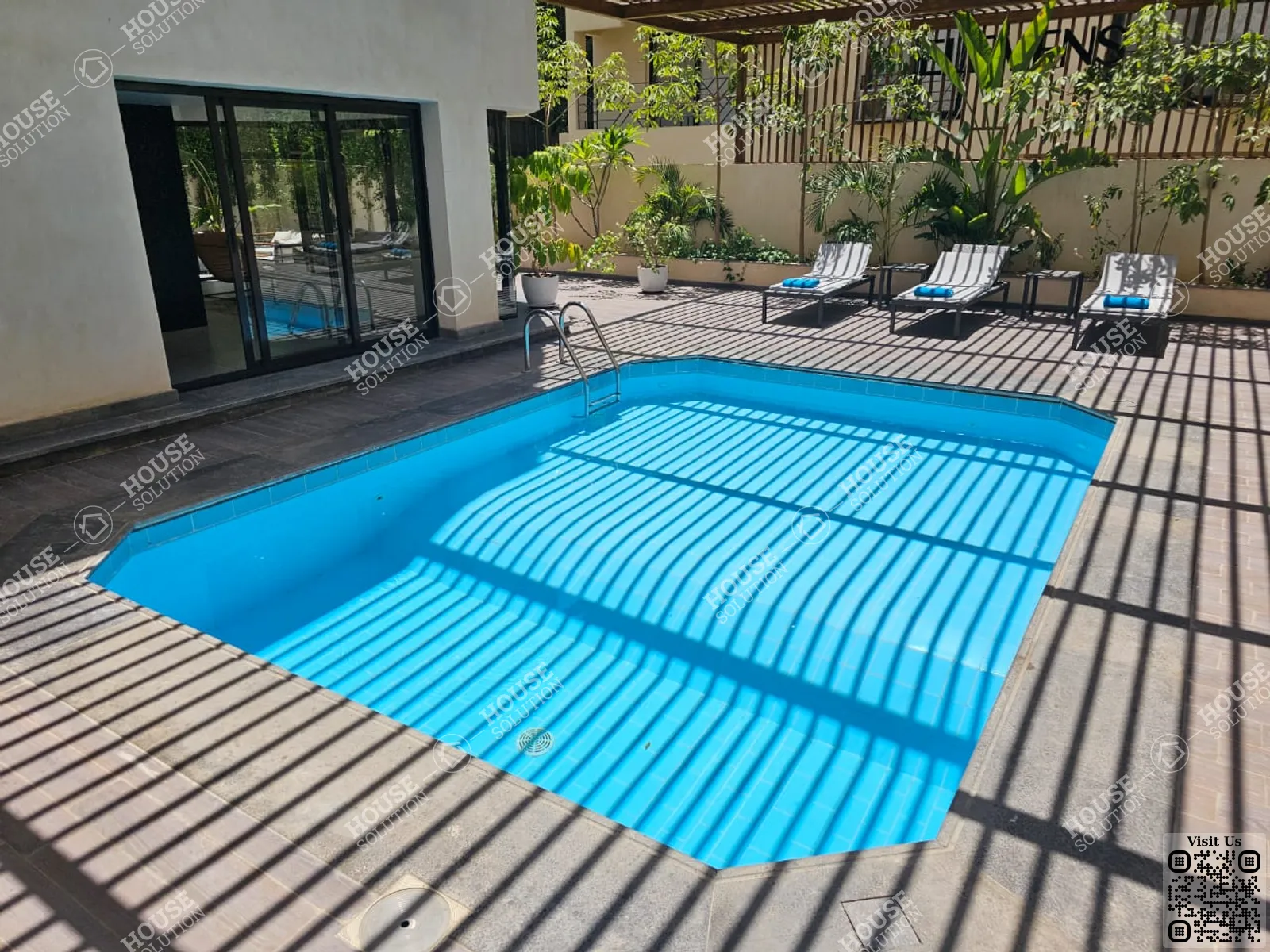 SHARED SWIMMING POOL  @ Studios For Rent In Maadi Maadi Sarayat Area: 50 m² consists of 1 Bedrooms 1 Bathrooms Modern furnished 5 stars #5957-2
