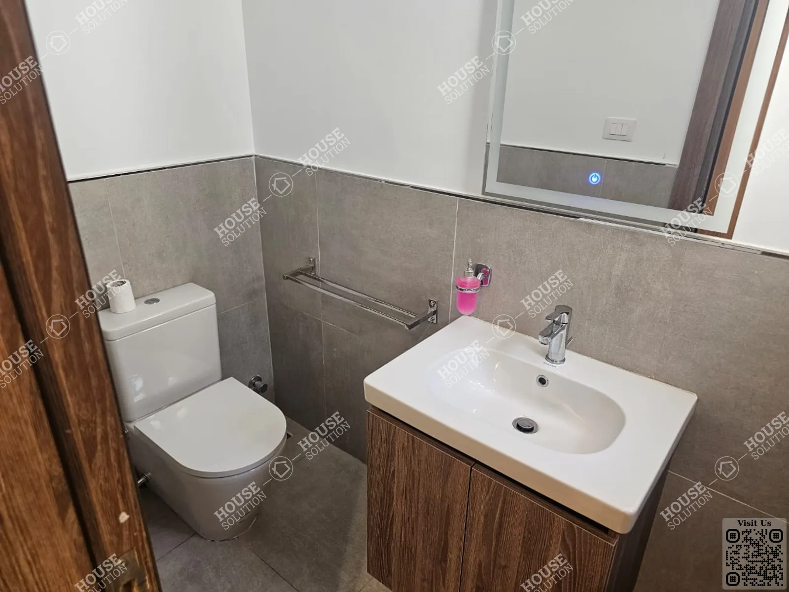 GUEST BATHROOM @ Apartments For Rent In Maadi Maadi Sarayat Area: 110 m² consists of 1 Bedrooms 2 Bathrooms Modern furnished 5 stars #5960-1