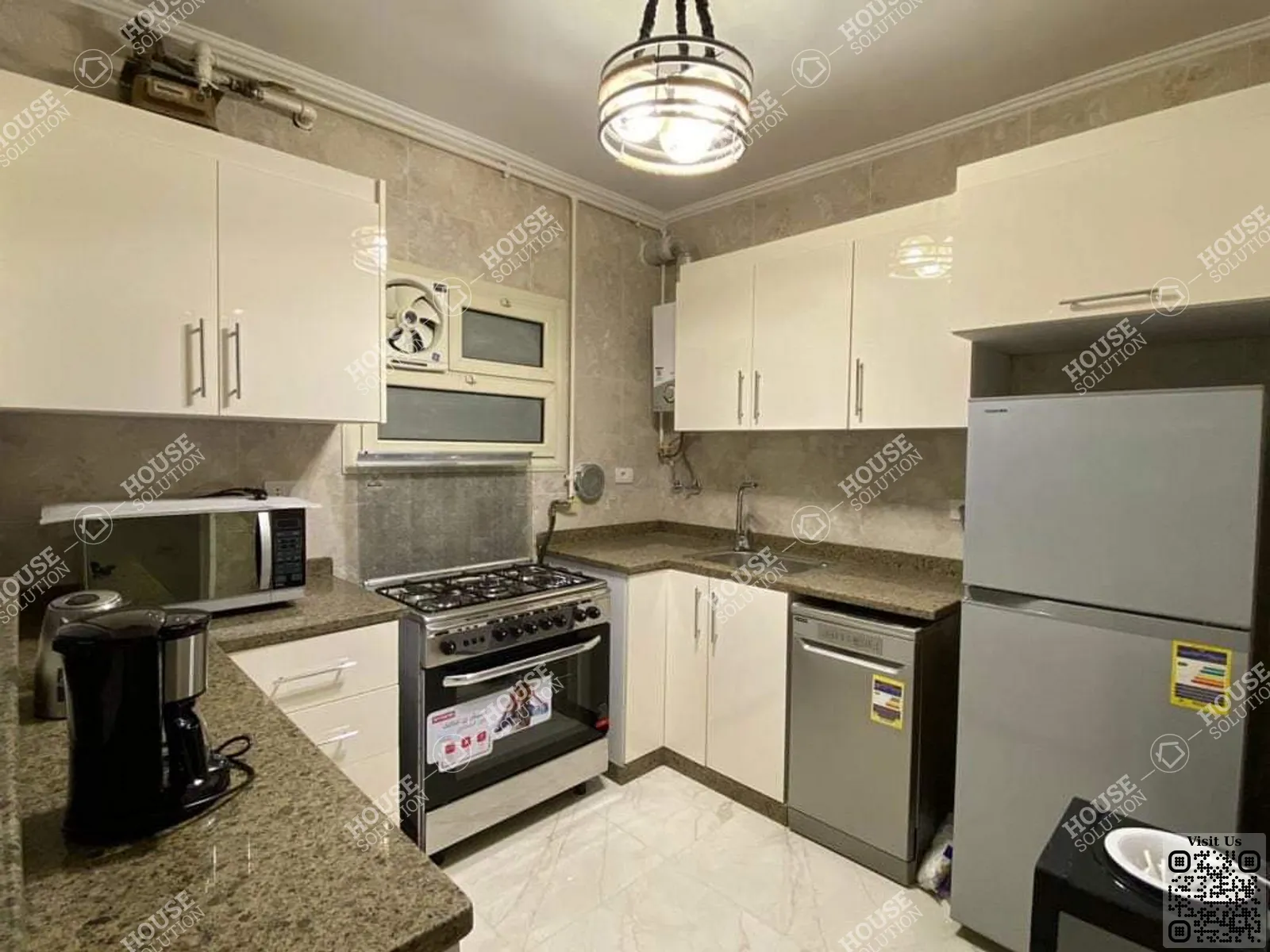 KITCHEN @ Apartments For Rent In Maadi Maadi Degla Area: 110 m² consists of 2 Bedrooms 2 Bathrooms Modern furnished 5 stars #5962-1