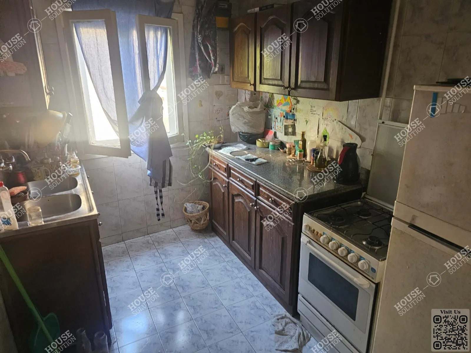 KITCHEN  @ Apartments For Rent In Maadi Old Maadi Area: 110 m² consists of 2 Bedrooms 1 Bathrooms Furnished 5 stars #5963-1