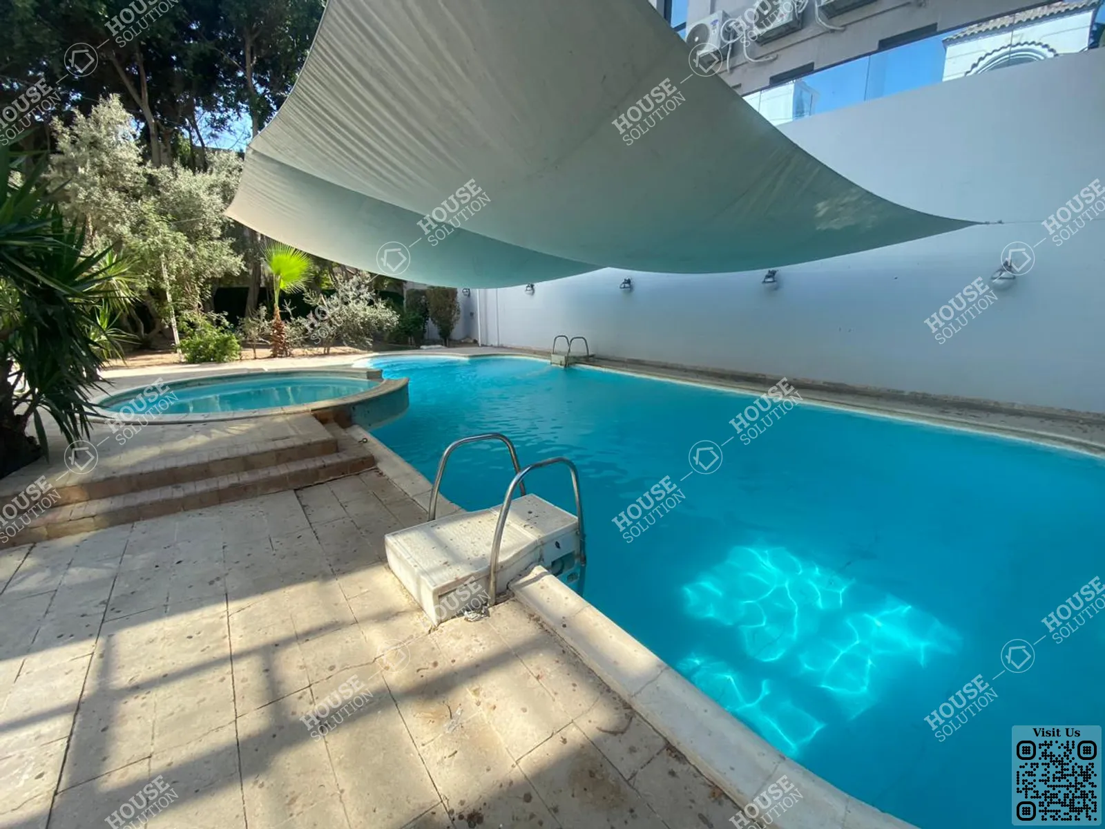PRIVATE SWIMMING POOL  @ Villas For Rent In Maadi Maadi Degla Area: 2500 m² consists of 7 Bedrooms 5 Bathrooms Semi furnished 5 stars #5966-1