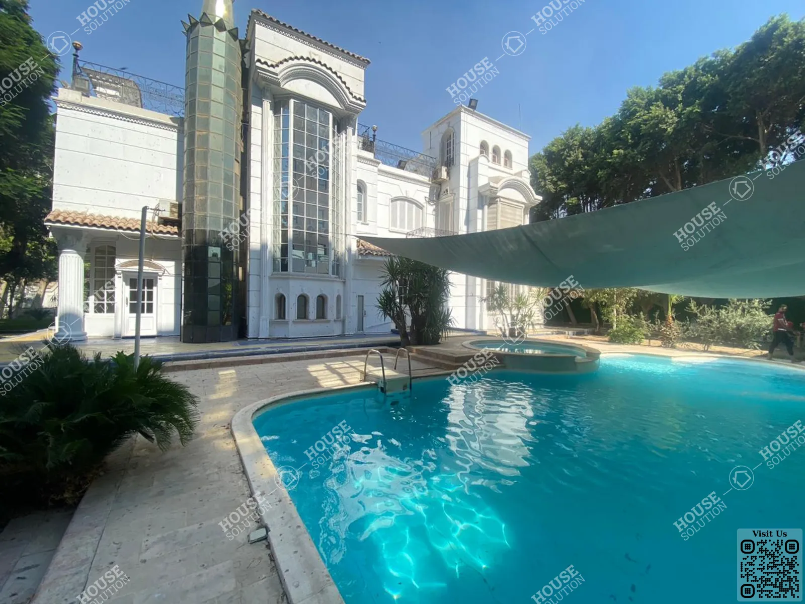 PRIVATE SWIMMING POOL  @ Villas For Rent In Maadi Maadi Degla Area: 2500 m² consists of 7 Bedrooms 5 Bathrooms Semi furnished 5 stars #5966-0
