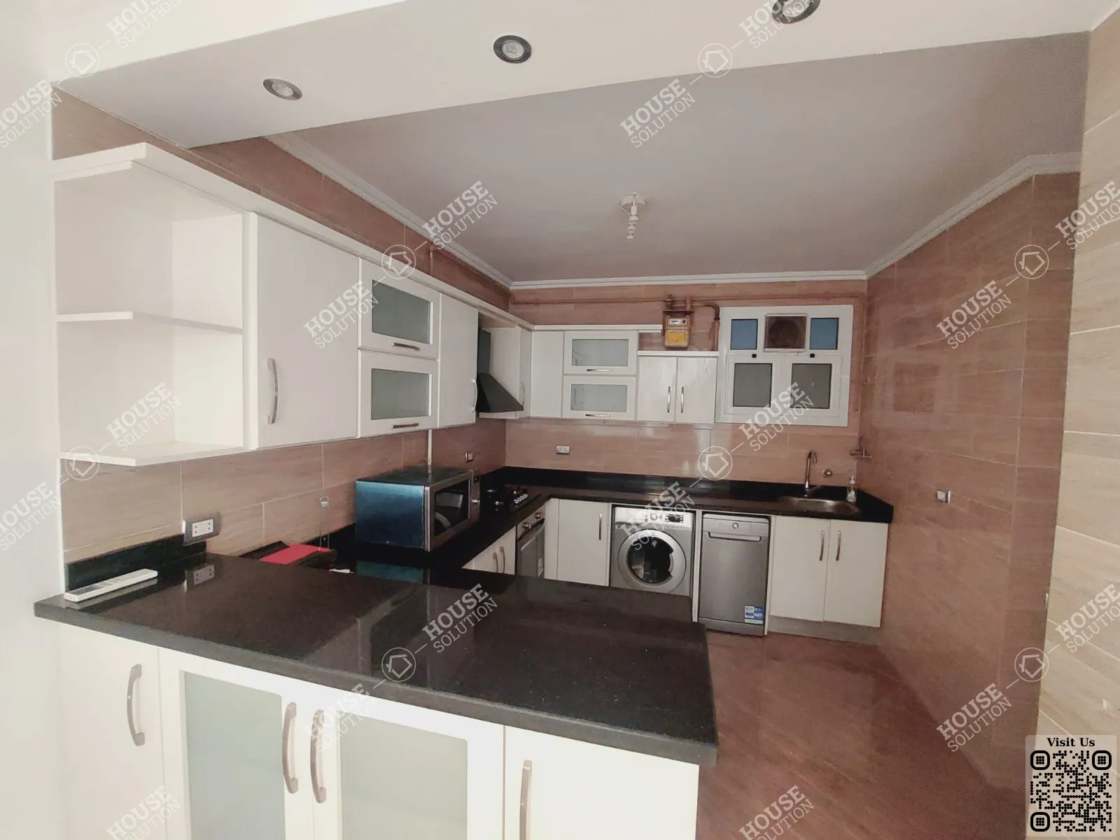 مطبخ @ دور ارضي للإيجار في المعادي سرايات المعادي مساحة: 230 م² تتكون من 2 غرفة 2 حمام مفروش مودرن 5 نجوم #5967-1