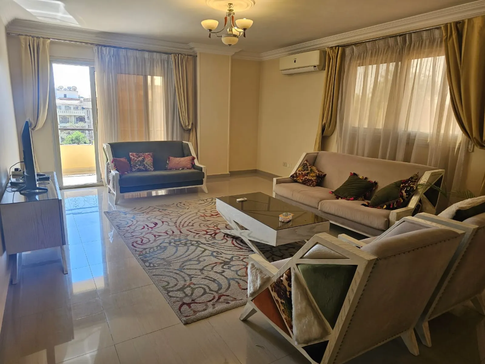 Apartments For Sale In Maadi Maadi Sarayat Area: 180 m² consists of 3 Bedrooms 2 Bathrooms Modern furnished 5 stars #5970