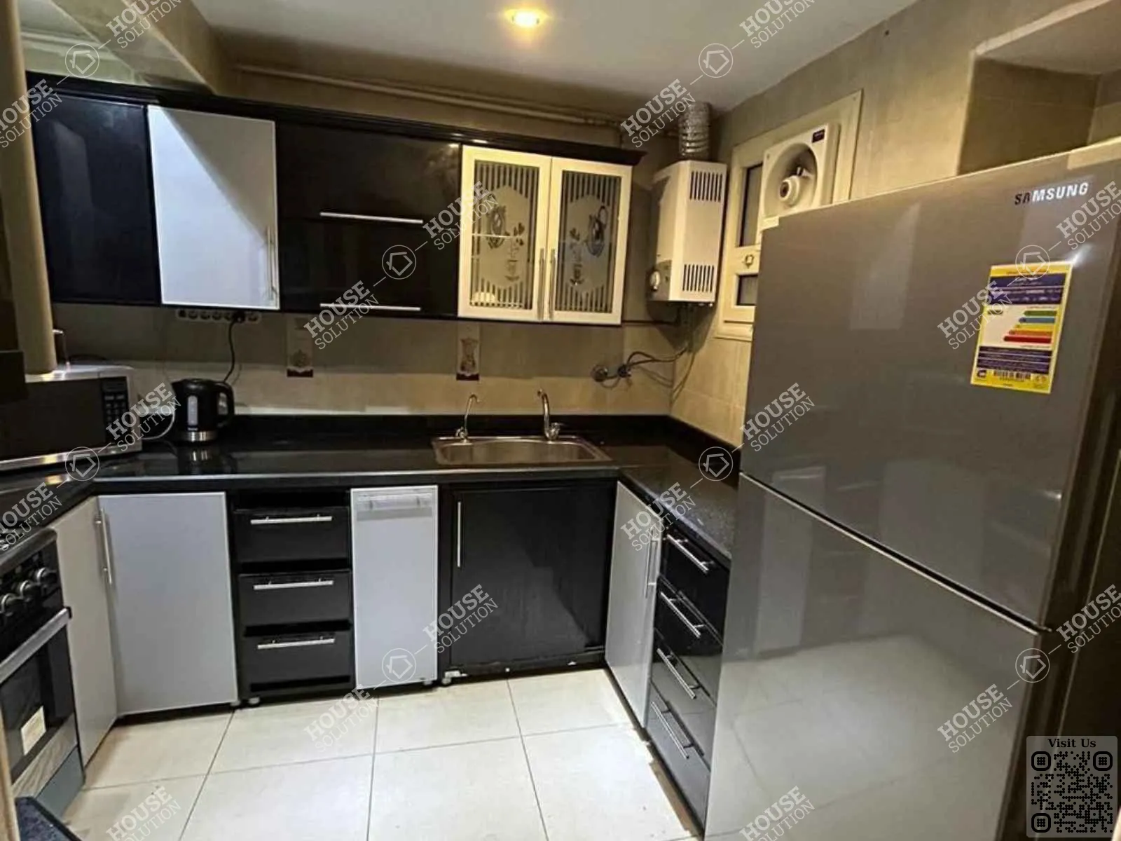 KITCHEN @ Apartments For Rent In Maadi Maadi Sarayat Area: 200 m² consists of 3 Bedrooms 2 Bathrooms Furnished 5 stars #5971-1