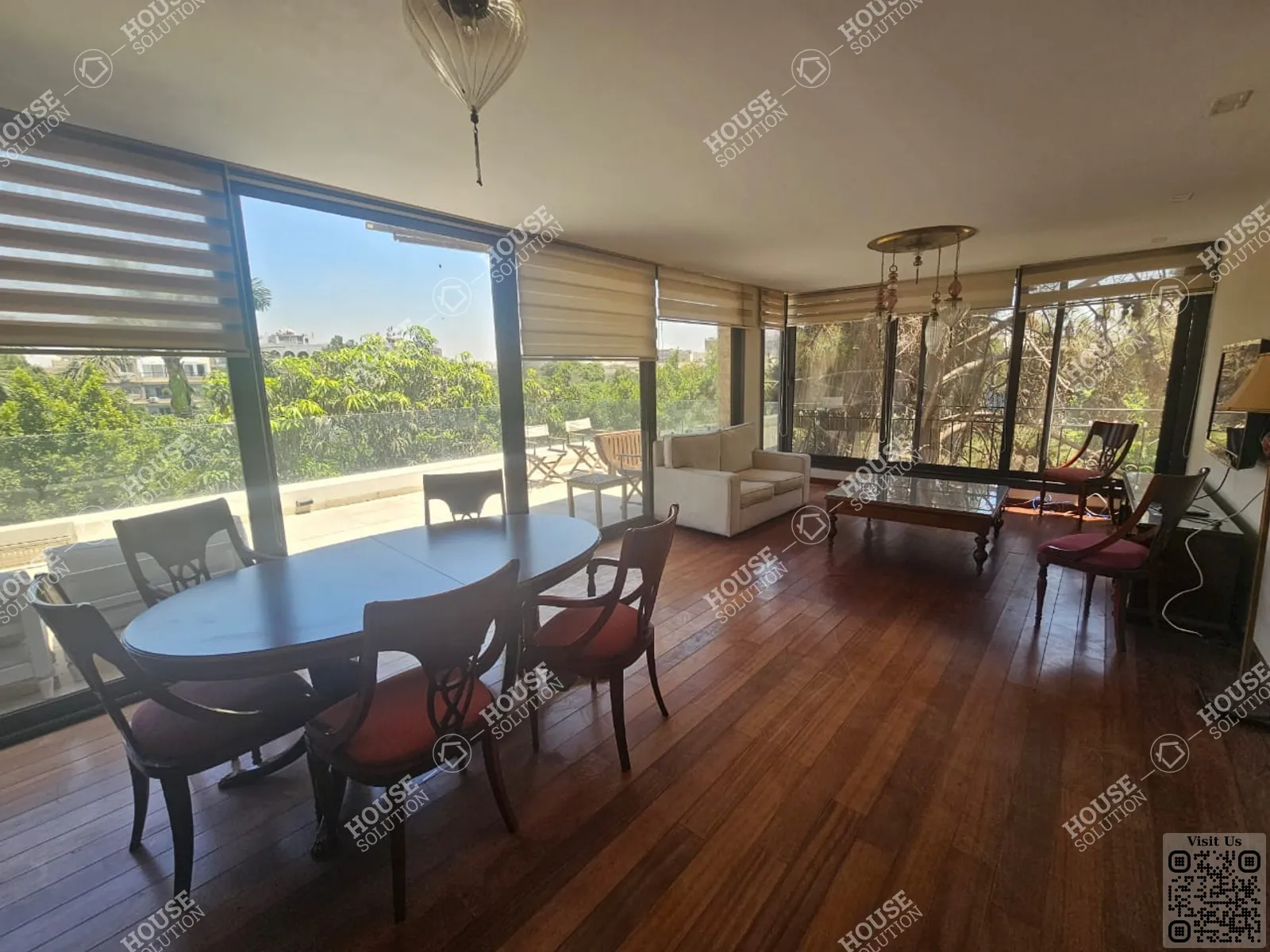 RECEPTION  @ Penthouses For Rent In Maadi Maadi Sarayat Area: 300 m² consists of 3 Bedrooms 3 Bathrooms Modern furnished 5 stars #5974-1