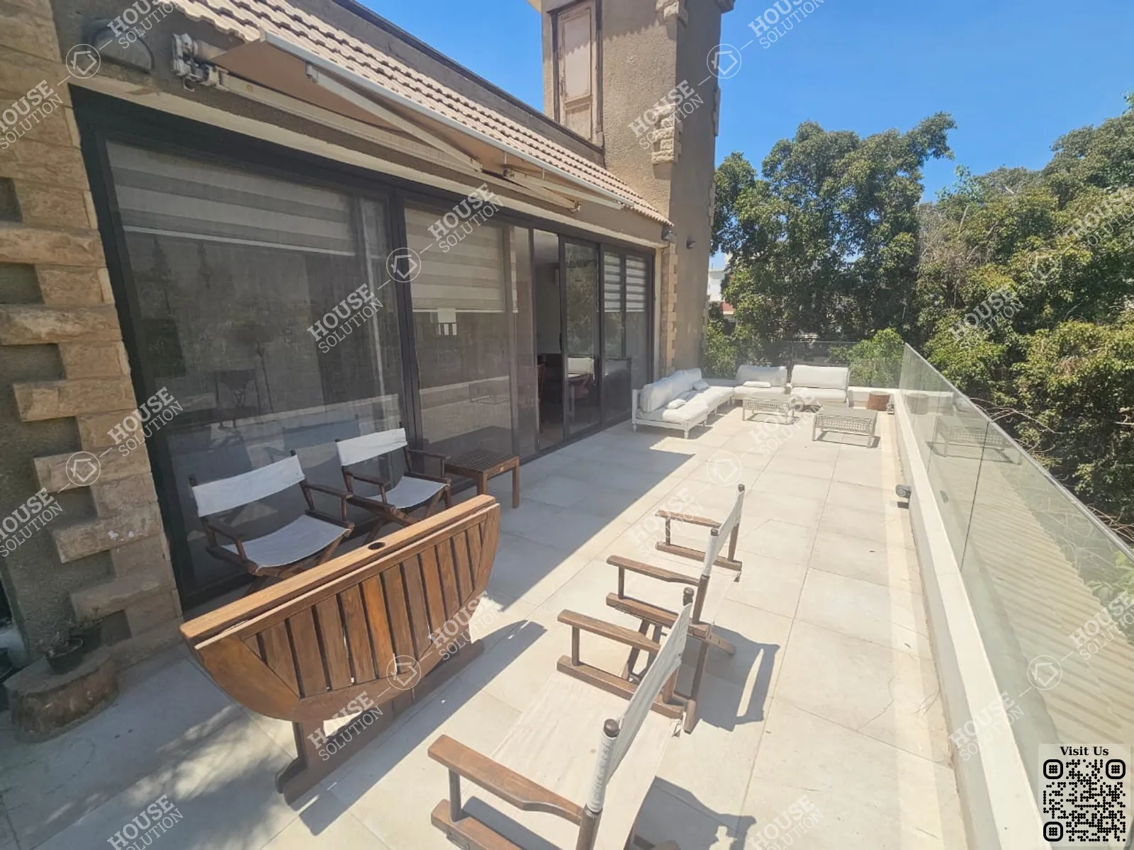 TERRACE  @ Penthouses For Rent In Maadi Maadi Sarayat Area: 300 m² consists of 3 Bedrooms 3 Bathrooms Modern furnished 5 stars #5974-0