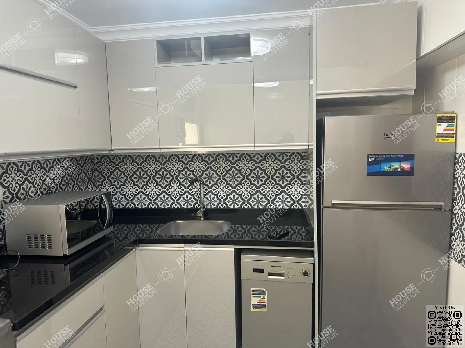KITCHEN @ Apartments For Rent In Maadi Maadi Degla Area: 165 m² consists of 2 Bedrooms 2 Bathrooms Modern furnished 4 stars #5978-0