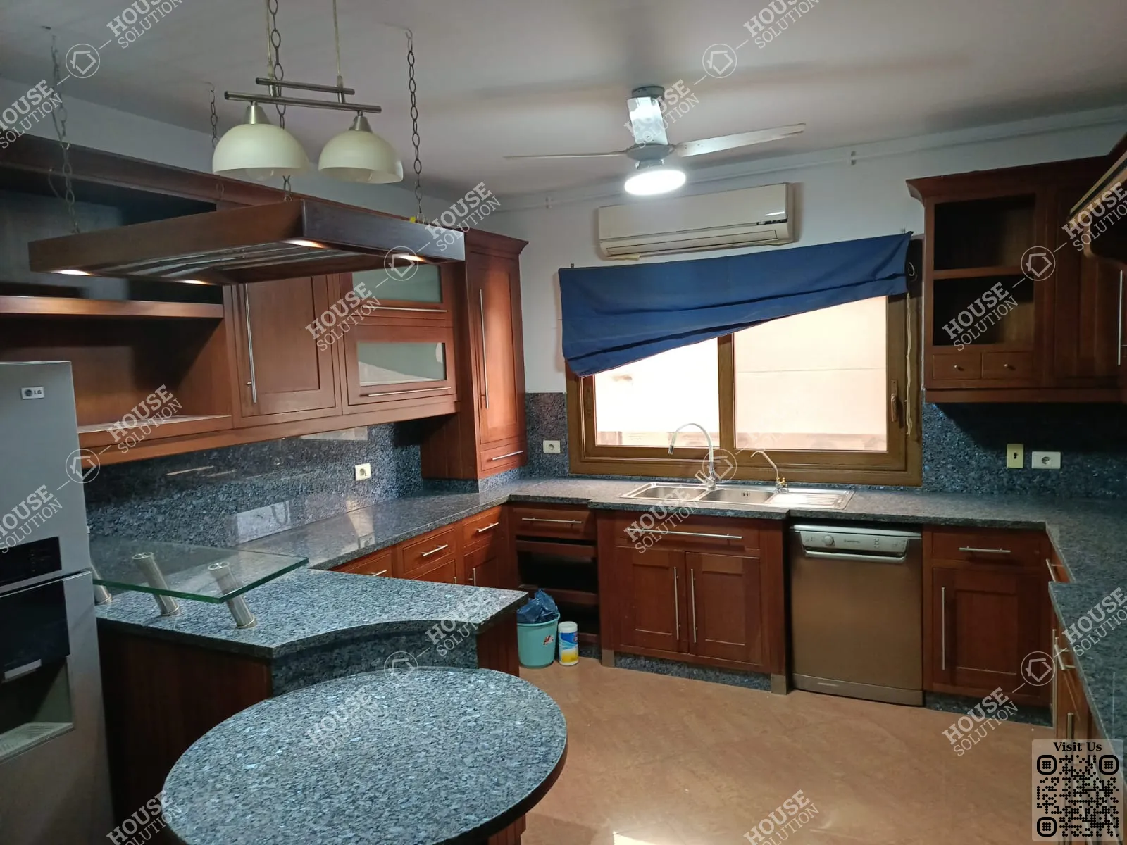 KITCHEN @ Apartments For Rent In Maadi Maadi Degla Area: 340 m² consists of 4 Bedrooms 4 Bathrooms Semi furnished 1 stars #5986-0