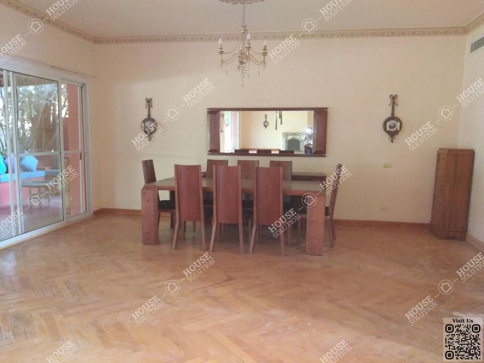 DINING AREA @ Villas For Rent In Katameya katameya Heights Area: 500 m² consists of 6 Bedrooms 6 Bathrooms Furnished 4 stars #5989-0