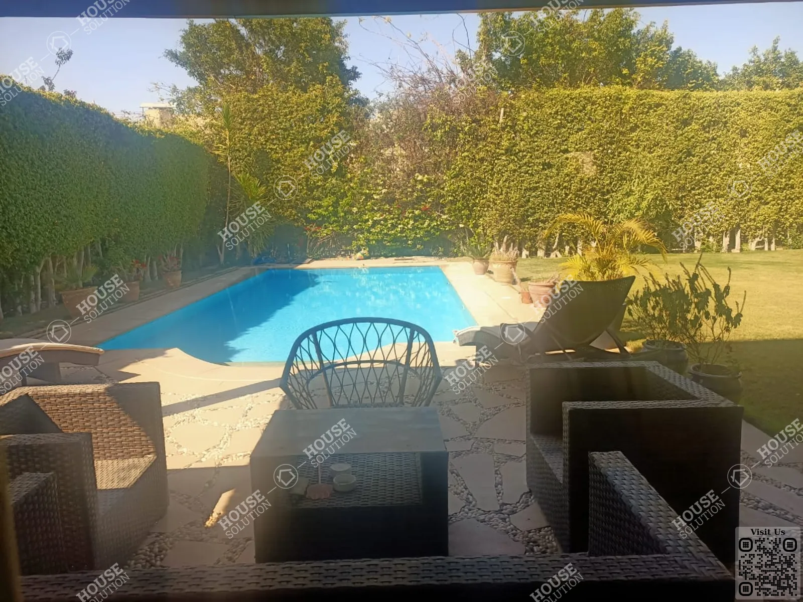 PRIVATE SWIMMING POOL @ Villas For Rent In Katameya katameya Heights Area: 450 m² consists of 4 Bedrooms 5 Bathrooms Semi furnished 5 stars #5993-2