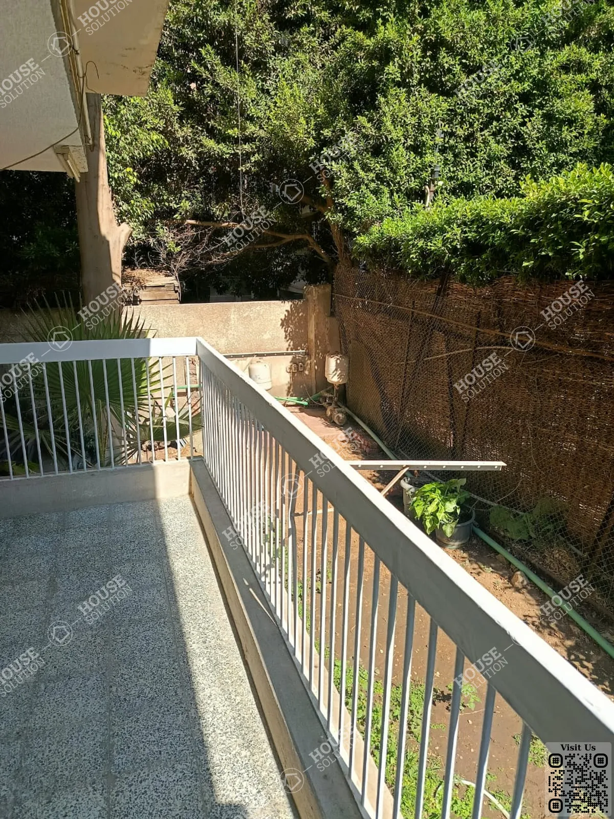 BALCONY  @ Ground Floors For Sale In Maadi Maadi Sarayat Area: 156 m² consists of 2 Bedrooms 2 Bathrooms Furnished 5 stars #5997-1