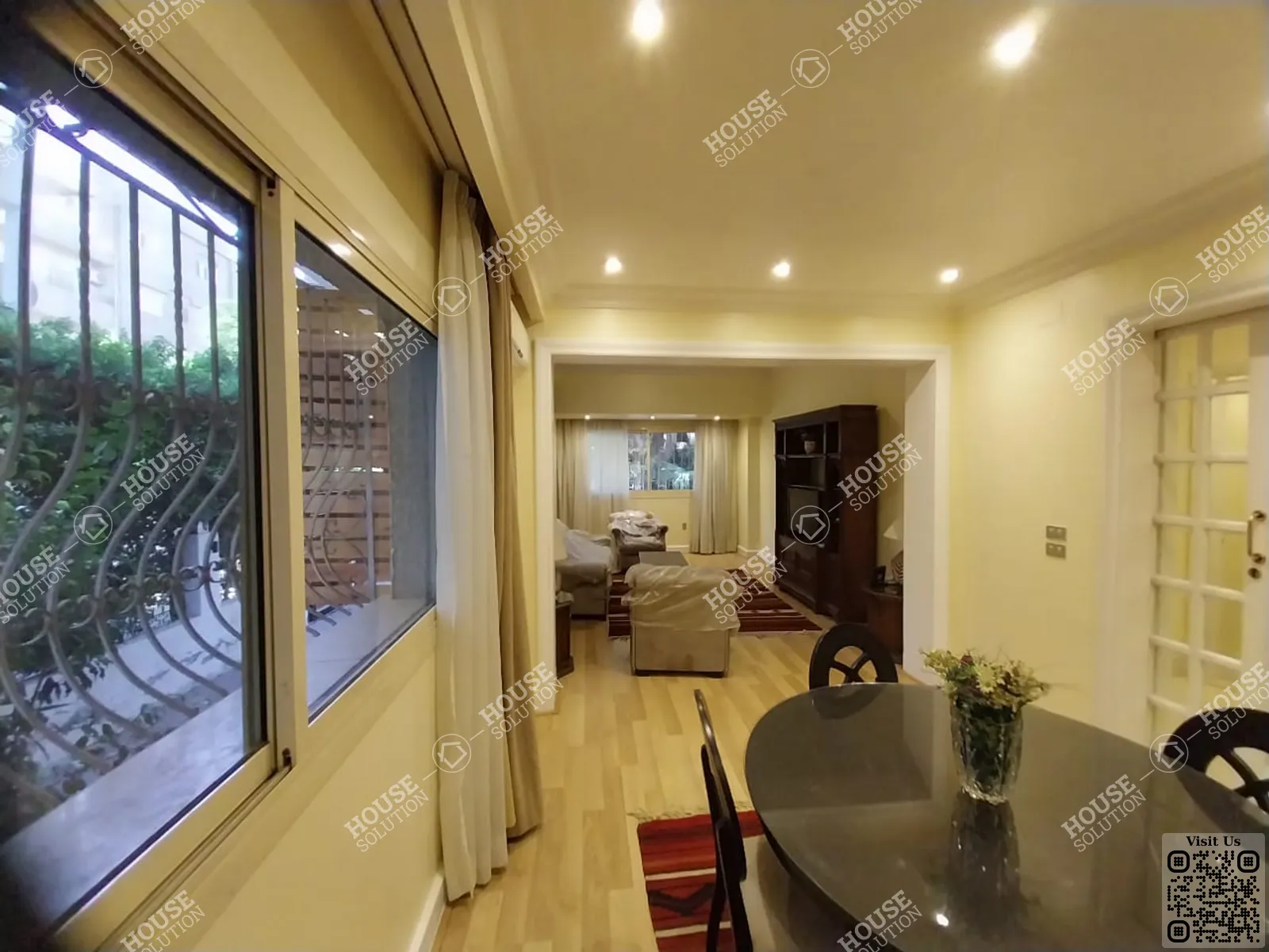 DINING AREA @ Apartments For Rent In Maadi Maadi Sarayat Area: 150 m² consists of 2 Bedrooms 1 Bathrooms Furnished 5 stars #6000-1