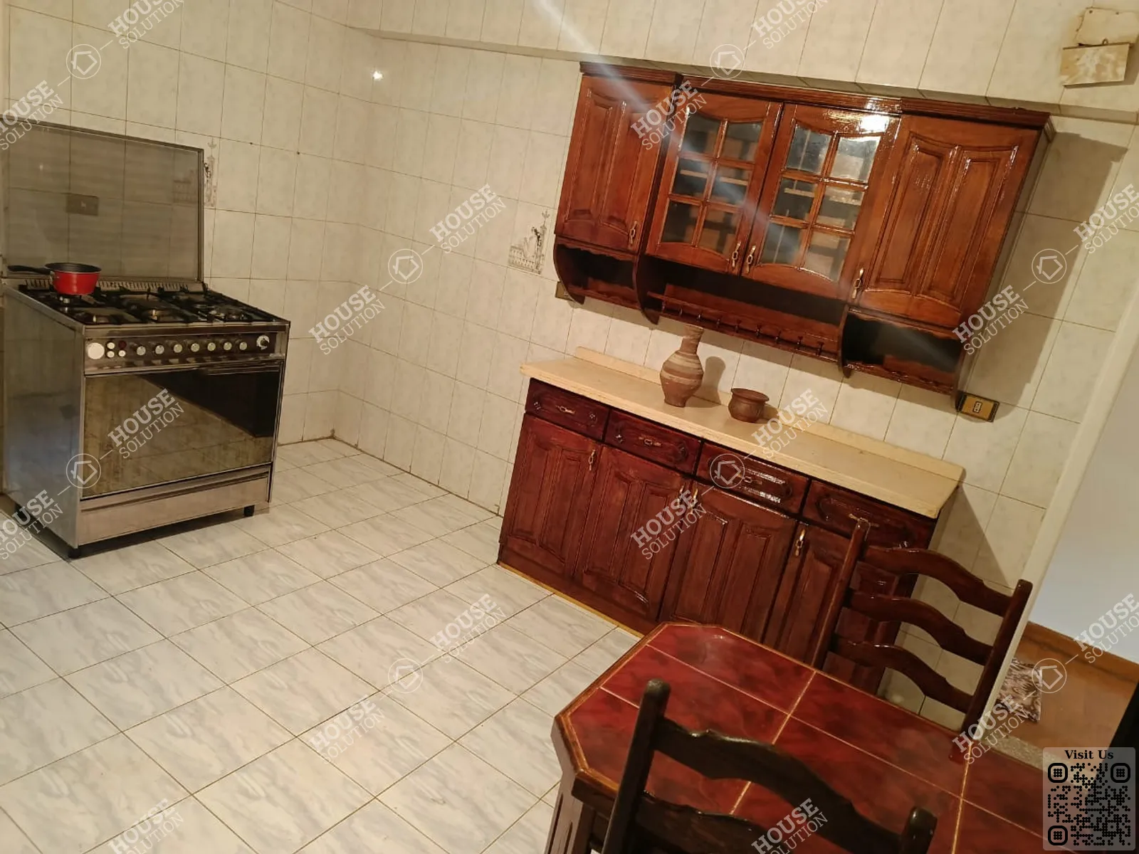 KITCHEN @ Apartments For Rent In Maadi Maadi Sarayat Area: 160 m² consists of 3 Bedrooms 2 Bathrooms Furnished 5 stars #6001-2