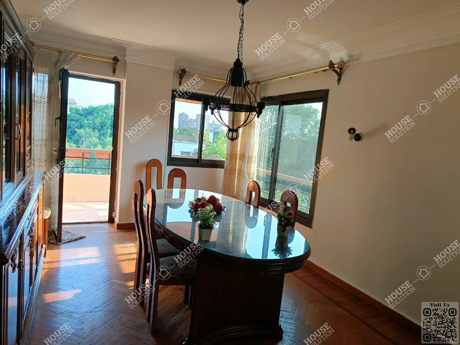 DINING AREA @ Apartments For Rent In Maadi Maadi Sarayat Area: 160 m² consists of 3 Bedrooms 2 Bathrooms Furnished 5 stars #6001-0