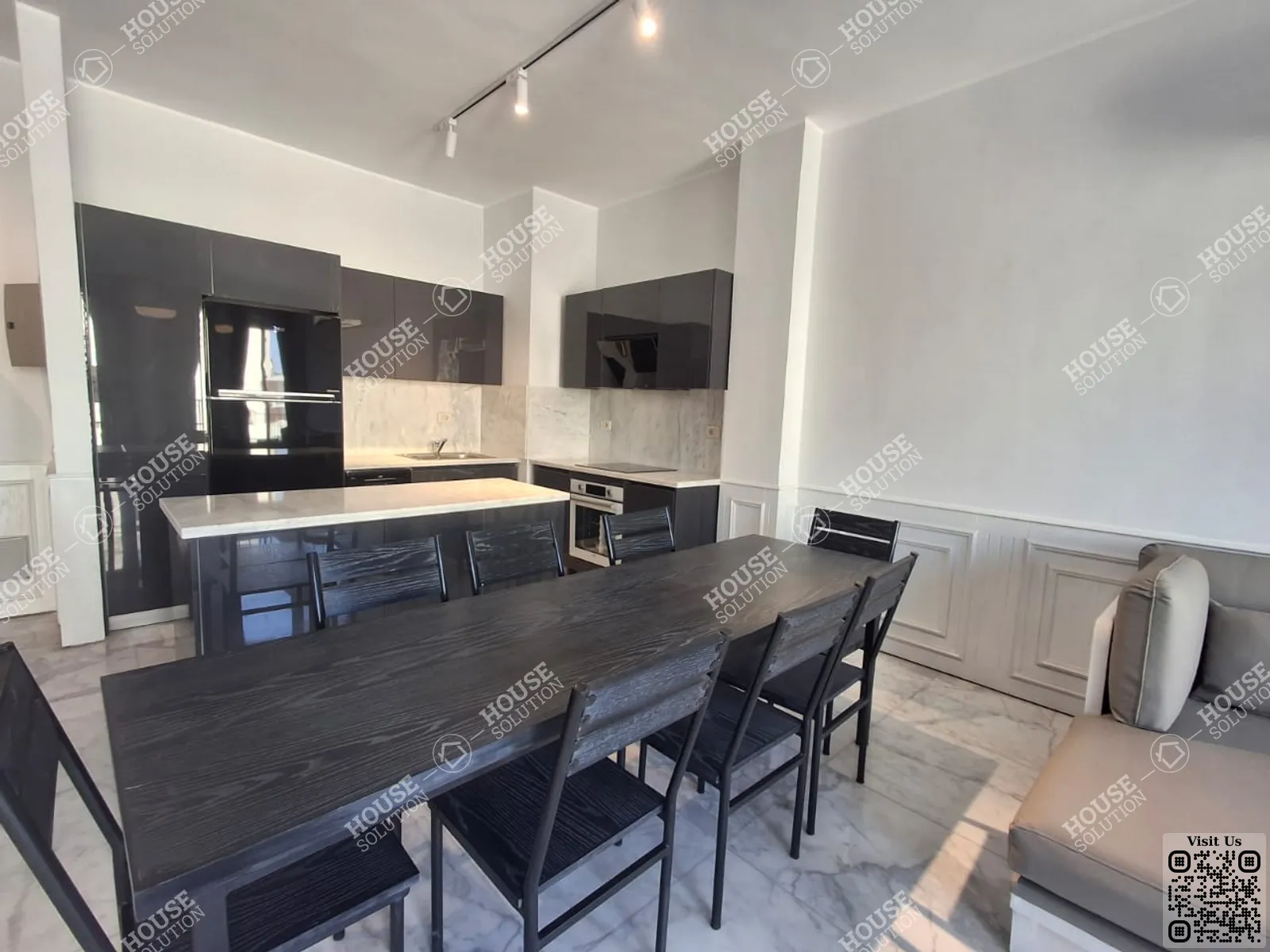 KITCHEN @ Apartments For Rent In Maadi Maadi Sarayat Area: 170 m² consists of 3 Bedrooms 3 Bathrooms Modern furnished 5 stars #6003-1