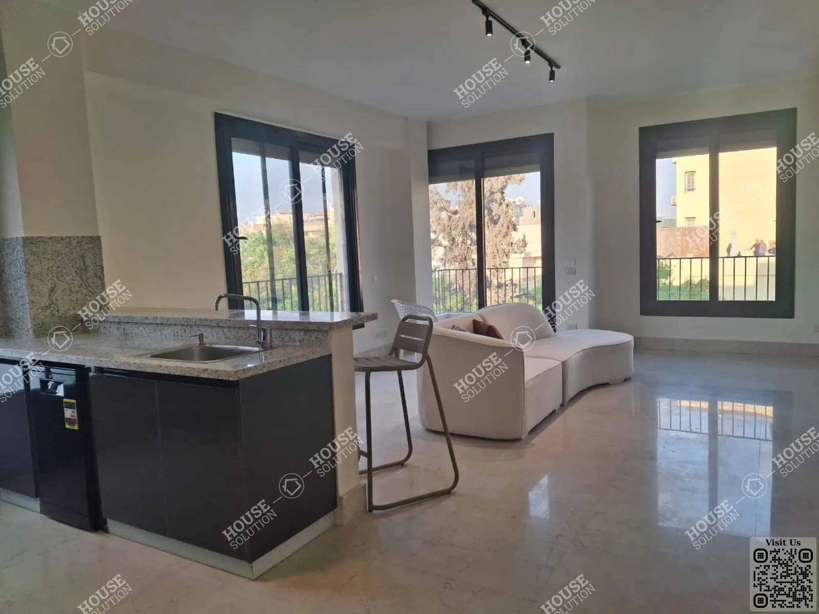 KITCHEN @ Apartments For Rent In Maadi Maadi Sarayat Area: 160 m² consists of 2 Bedrooms 3 Bathrooms Modern furnished 5 stars #6005-0