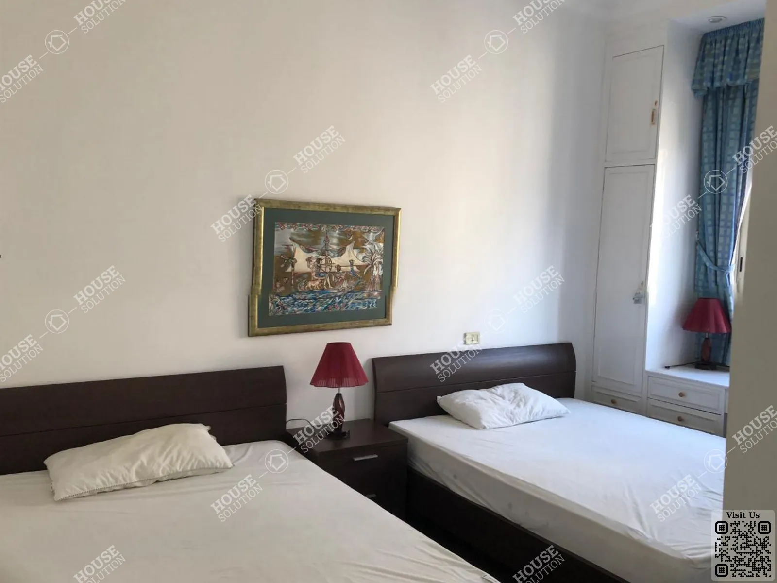 SECOND BEDROOM  @ Apartments For Rent In Katameya katameya Heights Area: 150 m² consists of 2 Bedrooms 2 Bathrooms Modern furnished 5 stars #6011-2