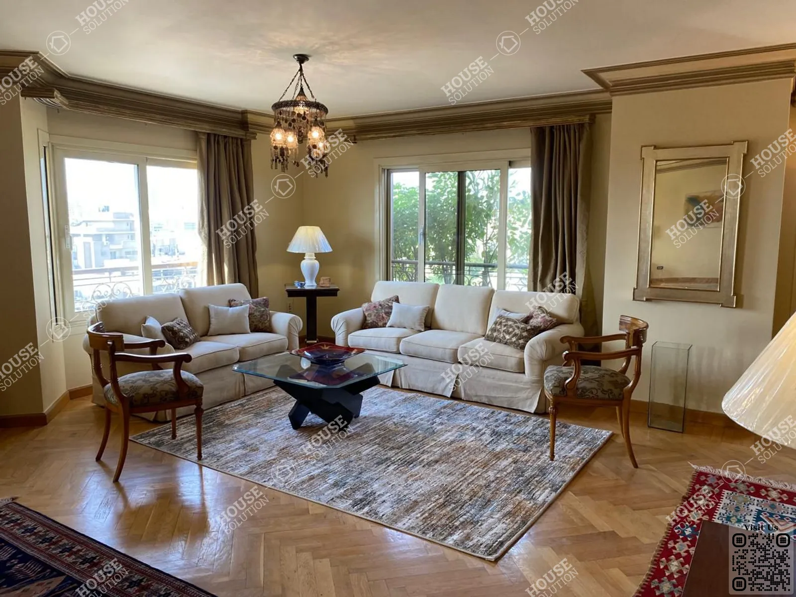 RECEPTION @ Apartments For Rent In Maadi Maadi Sarayat Area: 340 m² consists of 4 Bedrooms 3 Bathrooms Furnished 5 stars #6019-1