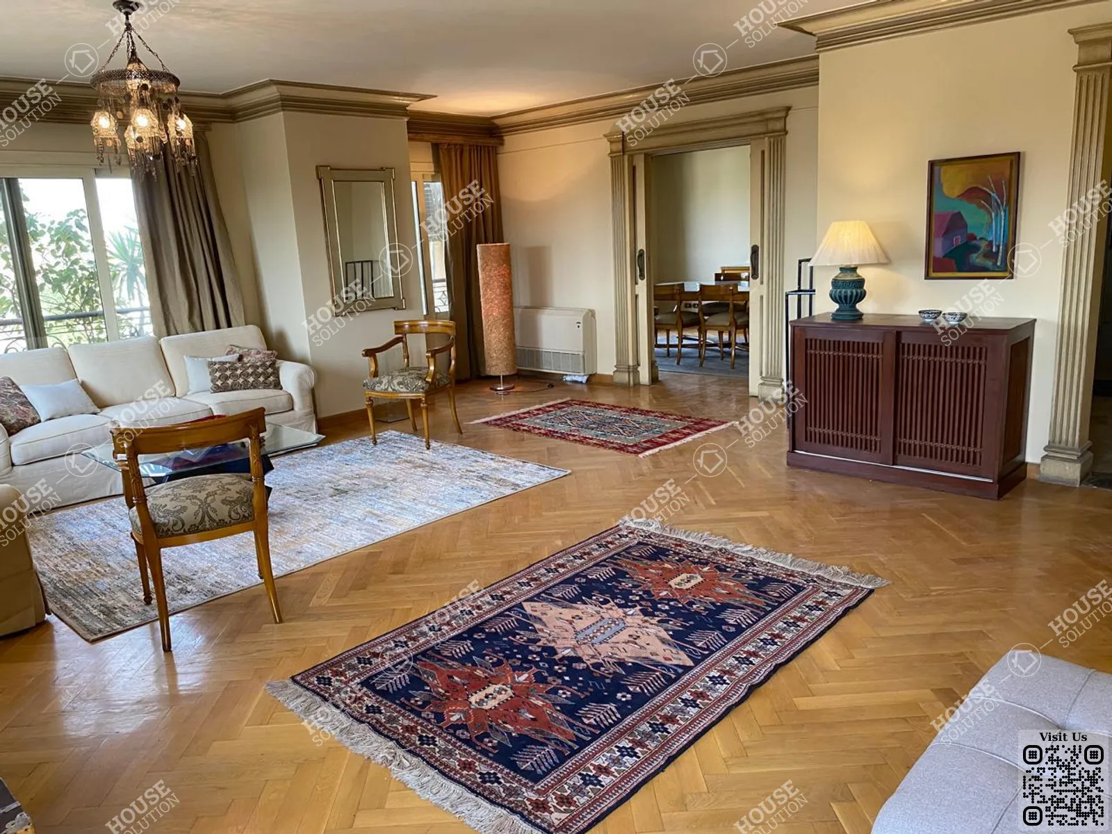 RECEPTION @ Apartments For Rent In Maadi Maadi Sarayat Area: 340 m² consists of 4 Bedrooms 3 Bathrooms Furnished 5 stars #6019-0