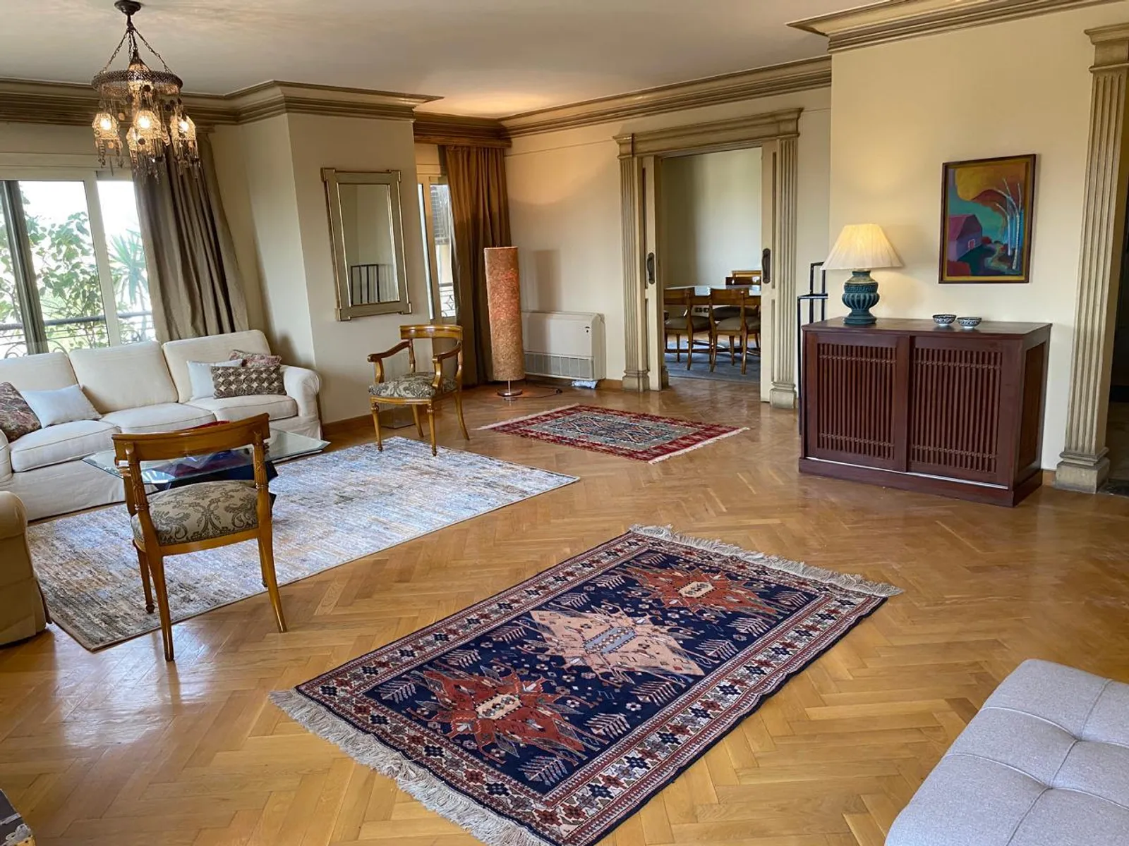 Apartments For Sale In Maadi Maadi Sarayat Area: 340 m² consists of 4 Bedrooms 3 Bathrooms Furnished 5 stars #6019