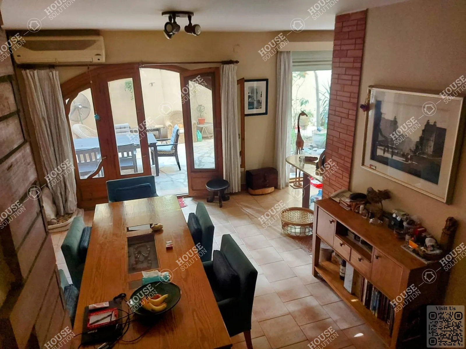 DINING AREA @ Ground Floors For Rent In Maadi Maadi Sarayat Area: 250 m² consists of 3 Bedrooms 3 Bathrooms Furnished 1 stars #6020-1