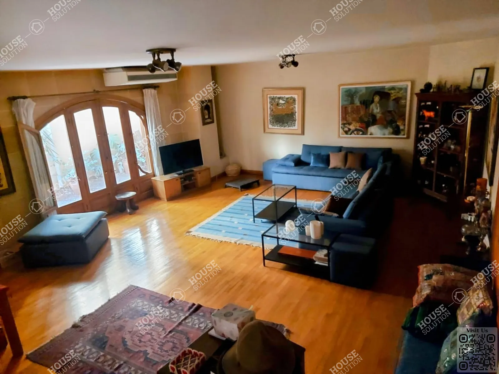 RECEPTION  @ Ground Floors For Rent In Maadi Maadi Sarayat Area: 250 m² consists of 3 Bedrooms 3 Bathrooms Furnished 1 stars #6020-0