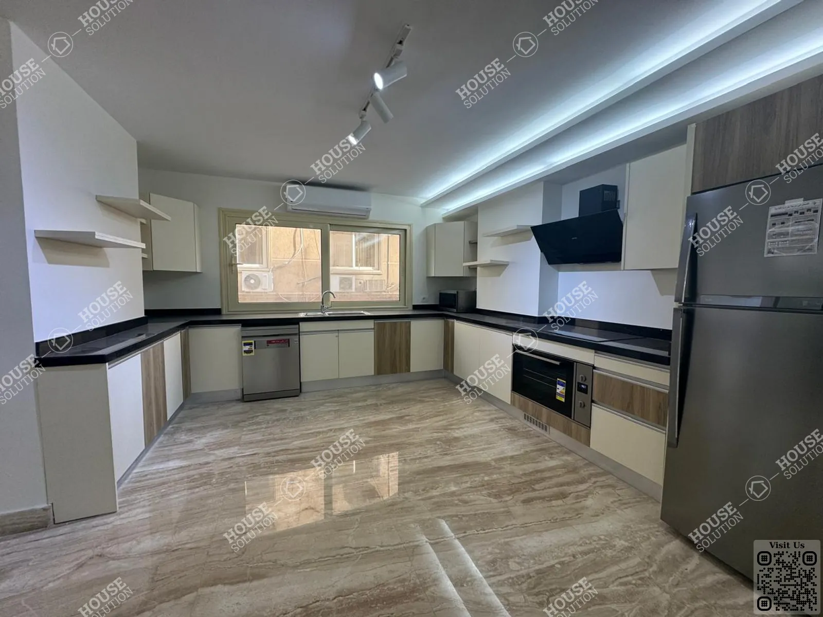 KITCHEN  @ Apartments For Rent In Maadi Maadi Sarayat Area: 255 m² consists of 3 Bedrooms 5 Bathrooms Modern furnished 5 stars #6026-1