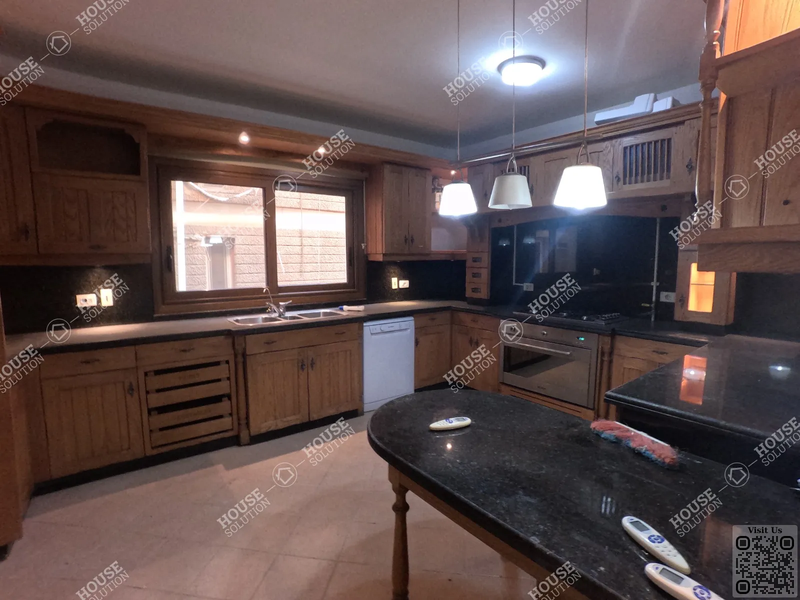 KITCHEN  @ Duplexes For Rent In Maadi Maadi Degla Area: 280 m² consists of 3 Bedrooms 4 Bathrooms Semi furnished 5 stars #6033-2