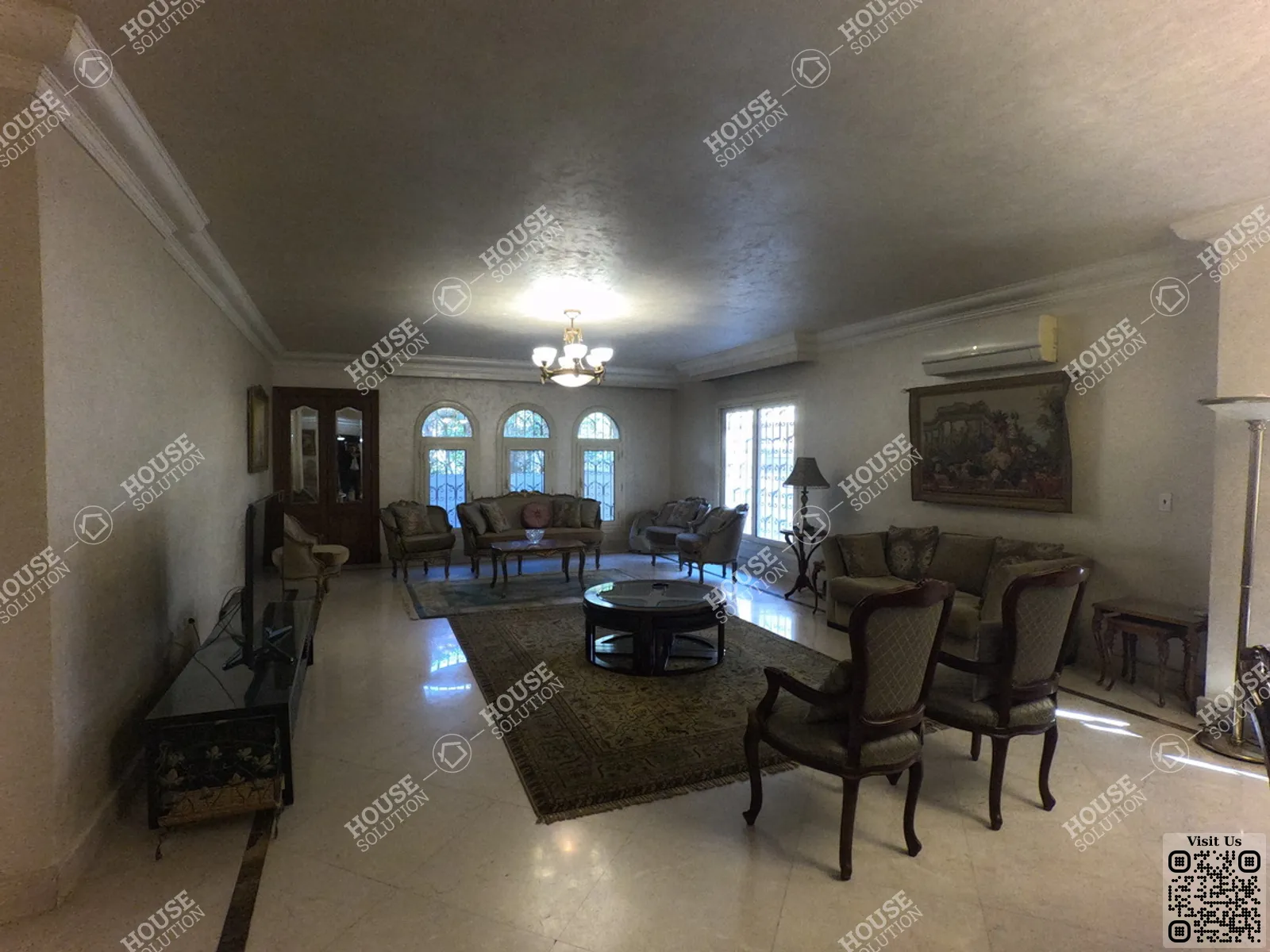 RECEPTION  @ Apartments For Rent In Maadi Maadi Sarayat Area: 270 m² consists of 4 Bedrooms 3 Bathrooms Furnished 5 stars #6039-1