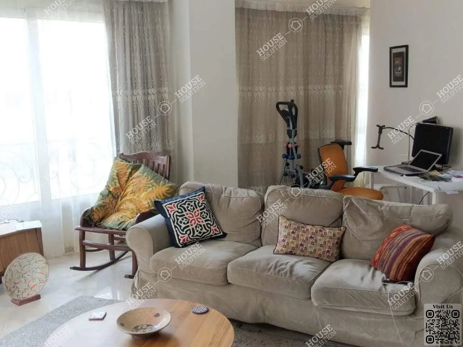 RECEPTION  @ Apartments For Rent In Maadi Maadi Sarayat Area: 135 m² consists of 2 Bedrooms 2 Bathrooms Modern furnished 5 stars #6043-0