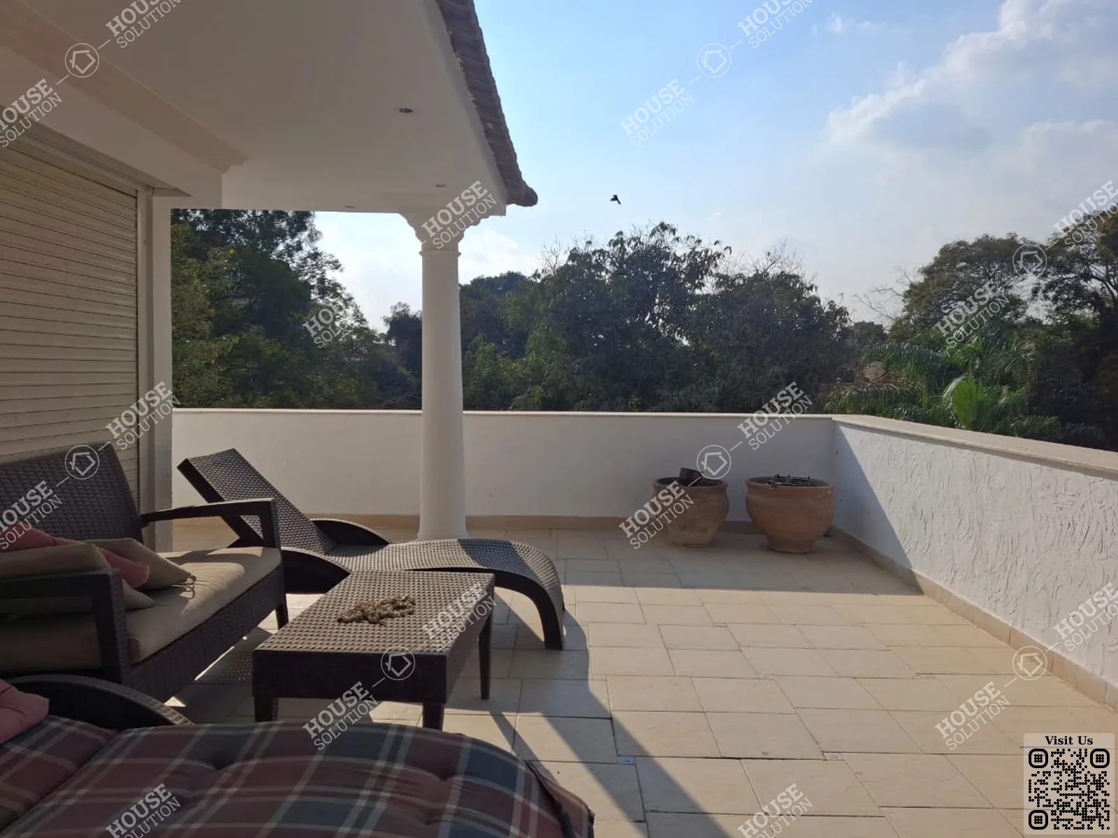TERRACE  @ Penthouses For Rent In Maadi Maadi Sarayat Area: 300 m² consists of 3 Bedrooms 3 Bathrooms Modern furnished 1 stars #6045-0