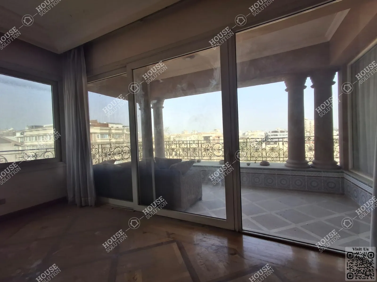 بالكونا	 @ رووف للإيجار في المعادي سرايات المعادي مساحة: 360 م² تتكون من 4 غرفة 4 حمام نصف مفروش 5 نجوم #6049-2