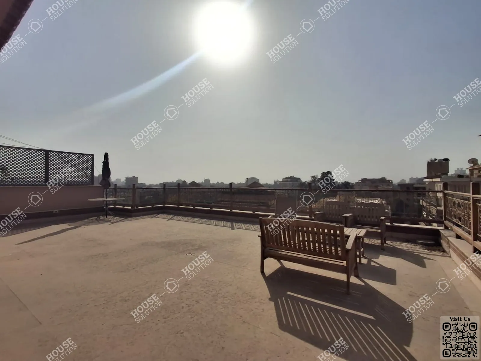 مصطبة	 @ رووف للإيجار في المعادي سرايات المعادي مساحة: 360 م² تتكون من 4 غرفة 4 حمام نصف مفروش 5 نجوم #6049-1