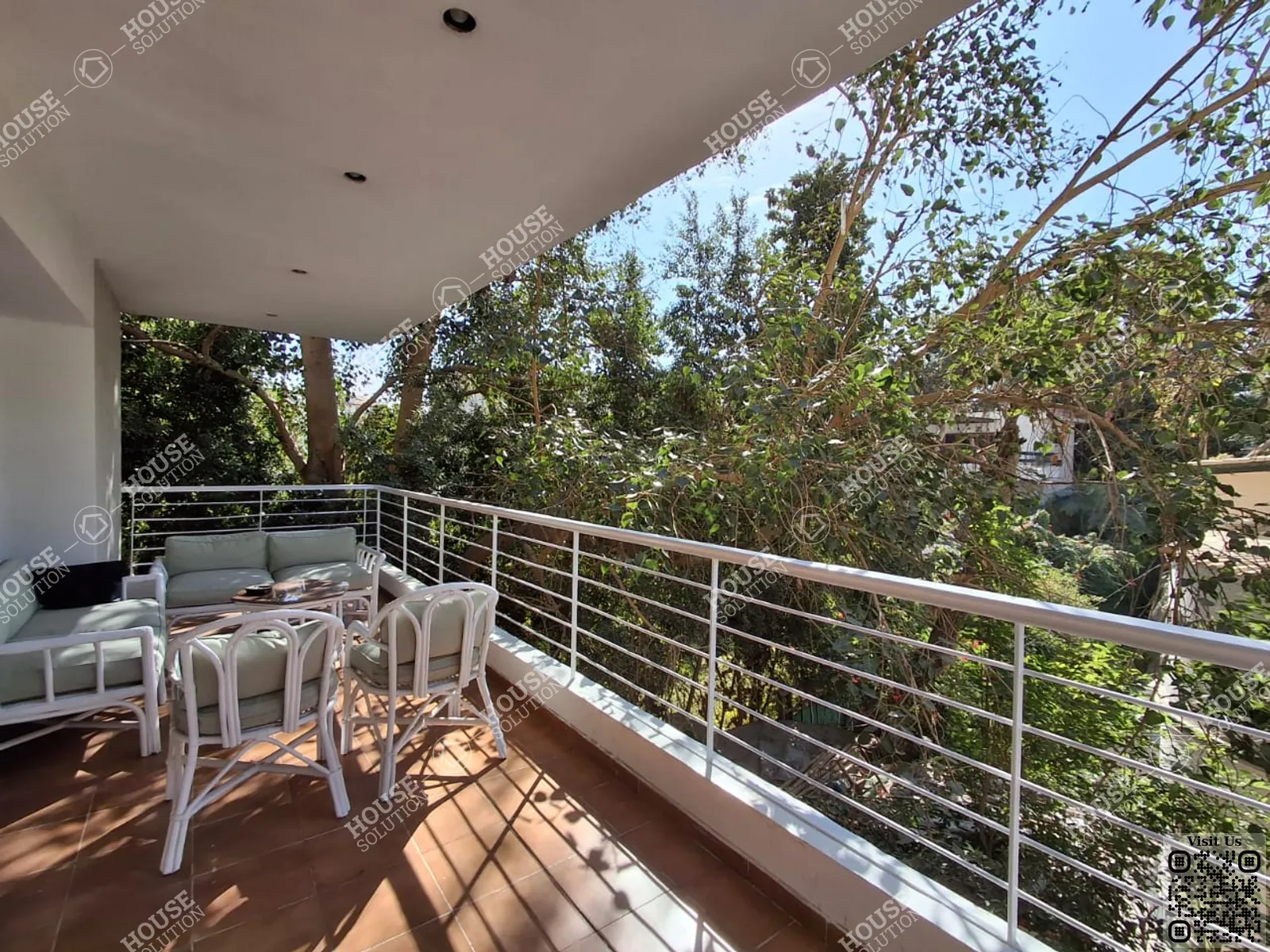 BALCONY @ Apartments For Rent In Maadi Maadi Sarayat Area: 300 m² consists of 4 Bedrooms 3 Bathrooms Furnished 5 stars #6052-1